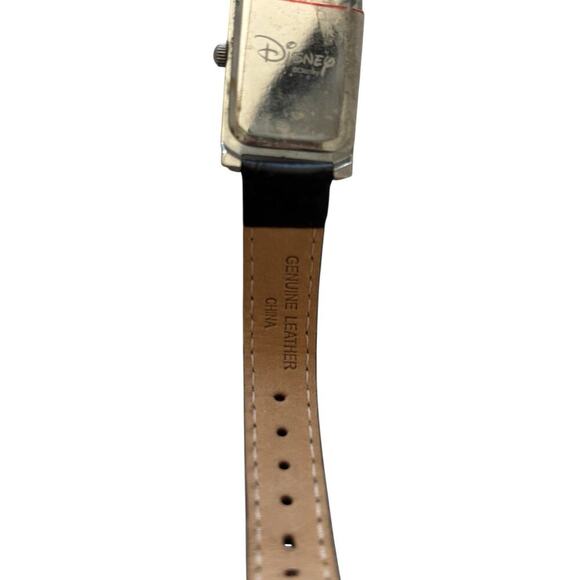 Disney Ladies Mickey Mouse Watch Japan Movement Black Leather Strap New Unused